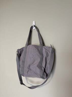 Kipling Adara Medium Tote Bag in Dusty Grey Nylon Crossbody
